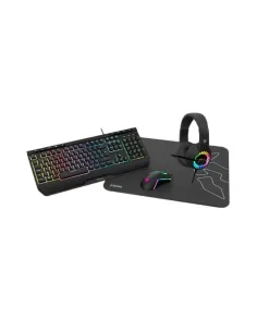 Pack krom kenya raton + teclado + alfombrilla + auriculares gaming