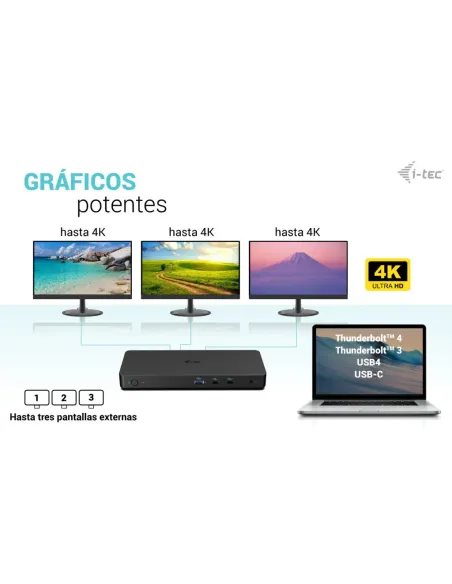 i-tec USB-C Triple Display Docking Station Gen 2 Pro + Power Delivery 100W