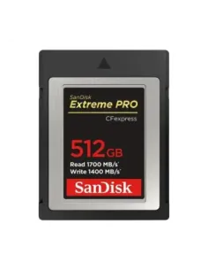 Tarjeta memoria flash sandisk extreme pro cfexpress 512gb