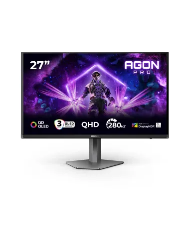 AOC AGON PRO AG276QZD2 pantalla para PC 67,3 cm (26.5") 2560 x 1440 Pixeles Quad HD QD-OLED Negro, Gris