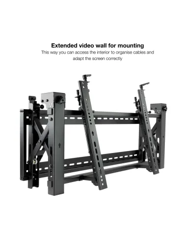 TooQ Soporte Video Wall de Pared para Pantalla 45”- 70”, Negro
