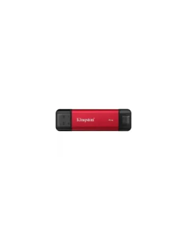 Disco Externo SSD Kingston Dual Portable SSD 1TB/ USB Tipo-C y USB 3.2/ Rojo