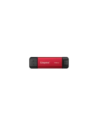 Disco Externo SSD Kingston Dual Portable SSD 512GB/ USB Tipo-C y USB 3.2/ Rojo
