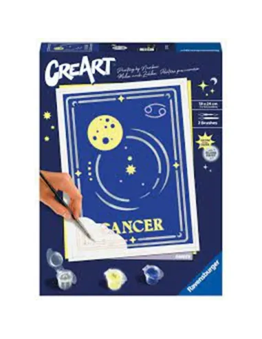 Kit para pintar con números ravensburger creart serie trend d zodiac: cancer