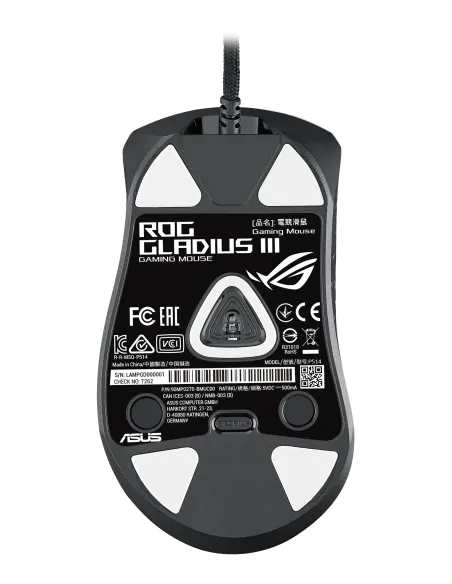 ASUS ROG Gladius III ratón Juego mano derecha USB tipo A Óptico 19000 DPI