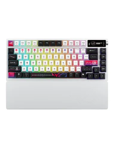 ASUS ROG Azoth X teclado Juego USB + RF Wireless + Bluetooth Negro, Blanco