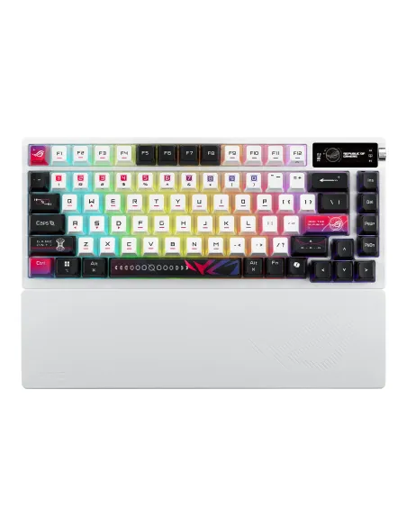 ASUS ROG Azoth X teclado Juego USB + RF Wireless + Bluetooth Negro, Blanco