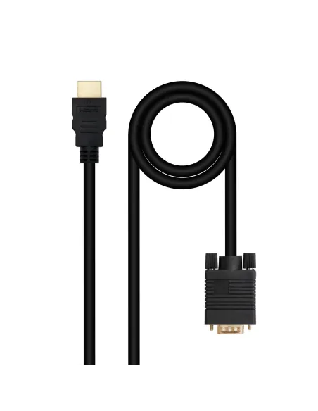 Nanocable Cable Conversor HDMI a VGA, 1.8 m, Negro
