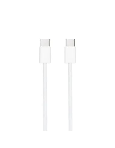 Nanocable Cable USB-C 2.0 60W 3A, USB-C M-USB-C M, Blanco, 1 m