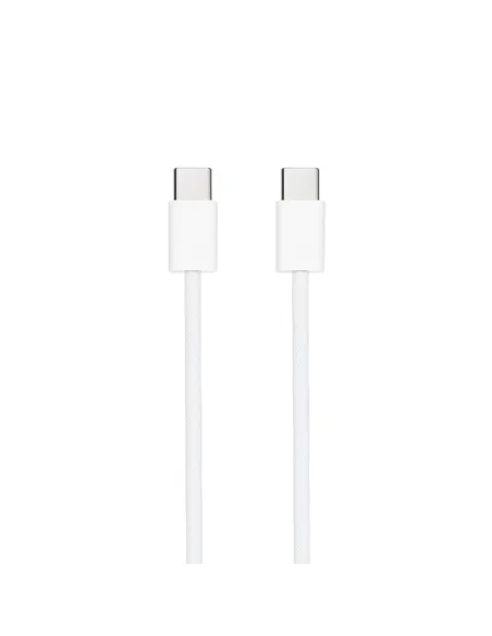 Nanocable Cable USB-C 2.0 60W 3A, USB-C M-USB-C M, Blanco, 1 m
