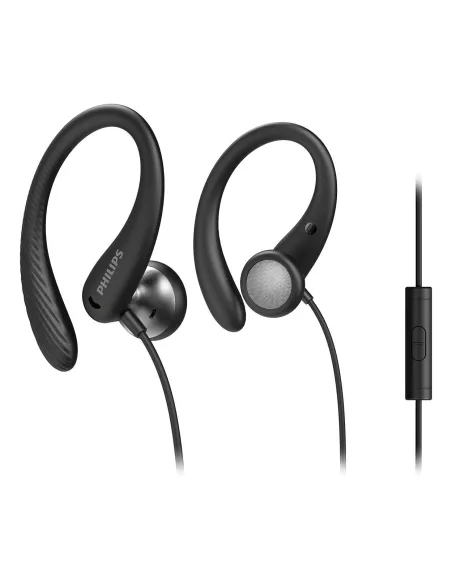 Philips TAA1105BK 00 auricular y casco Auriculares Alámbrico gancho de oreja, Dentro de oído Deportes Negro