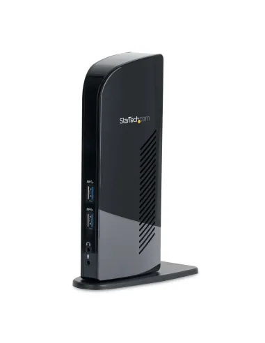 StarTech.com Docking Station USB 3.0 de 2 Monitores para Portátil - HDMI y DVI VGA - Hub Ladrón 6x USB-A - GbE - Audio -