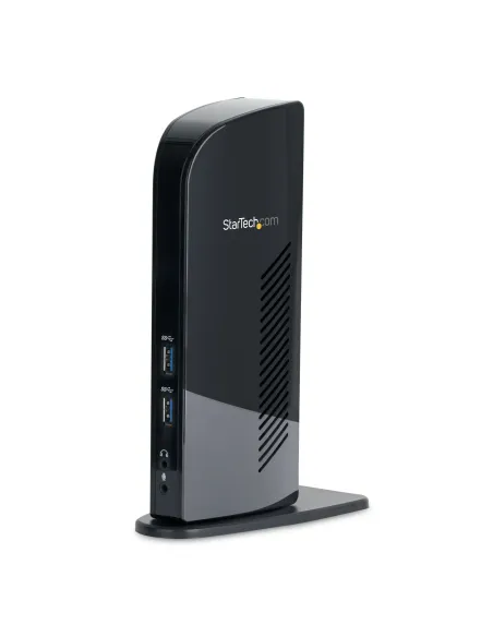 StarTech.com Docking Station USB 3.0 de 2 Monitores para Portátil - HDMI y DVI VGA - Hub Ladrón 6x USB-A - GbE - Audio -
