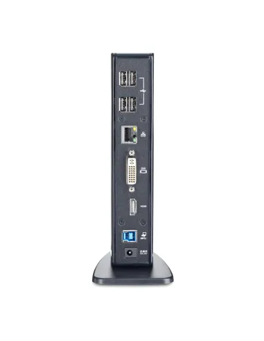 StarTech.com Docking Station USB 3.0 de 2 Monitores para Portátil - HDMI y DVI VGA - Hub Ladrón 6x USB-A - GbE - Audio -
