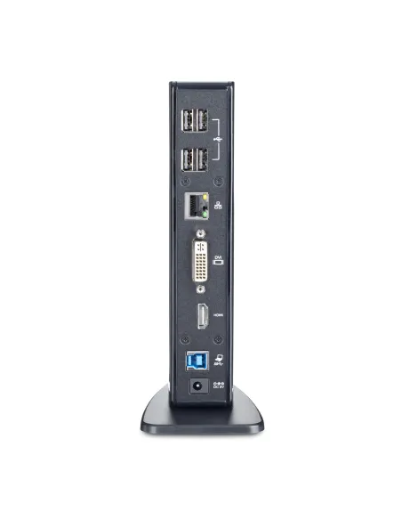 StarTech.com Docking Station USB 3.0 de 2 Monitores para Portátil - HDMI y DVI VGA - Hub Ladrón 6x USB-A - GbE - Audio -