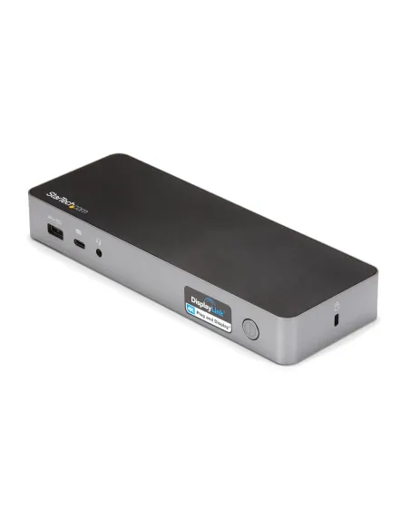 StarTech.com Docking Station Universal para Portátil - Replicador de Puertos Híbrido USB-C -A - 2x HDMI y DP 4K - PD 60W - Mac