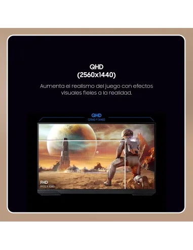 Samsung Monitor Gaming 27" Odyssey G5 G5F1 QHD 180Hz Plano