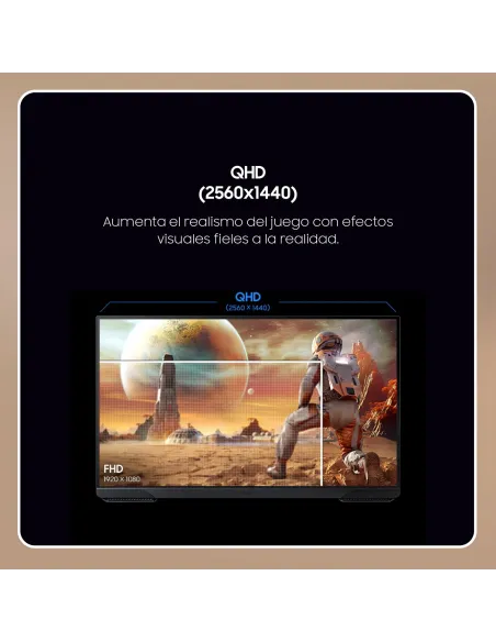 Samsung Monitor Gaming 27" Odyssey G5 G5F1 QHD 180Hz Plano