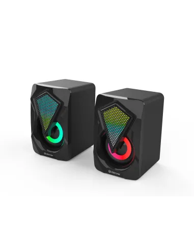 Altavoces gaming denver gas - 500 - 2 x 3w rms - usb - rgb