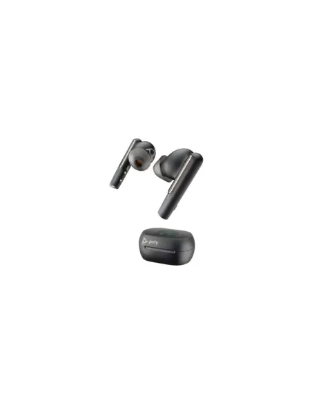 Auriculares Bluetooth Poly Voyager Free 60+ UC M con estuche de carga + Adaptador BT700/ Autonomía 10h/ Negros