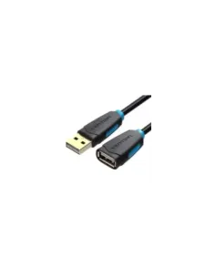 Cable Alargador USB 2.0 Vention CBCBI/ USB Macho - USB Hembra/ 3m/ Negro