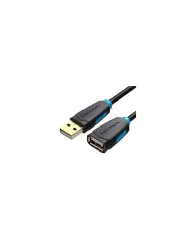 Cable Alargador USB 2.0 Vention CBCBI/ USB Macho - USB Hembra/ 3m/ Negro