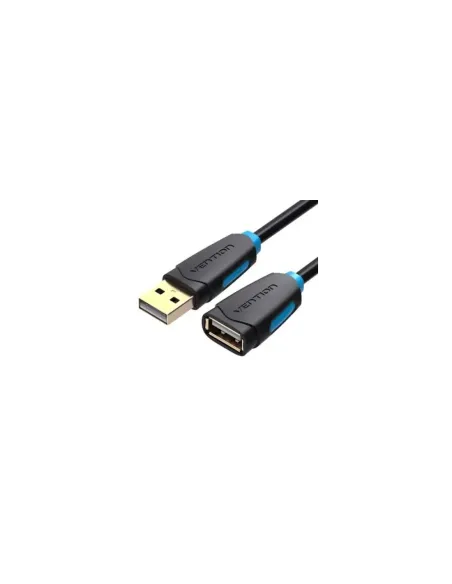 Cable Alargador USB 2.0 Vention CBCBI/ USB Macho - USB Hembra/ 3m/ Negro