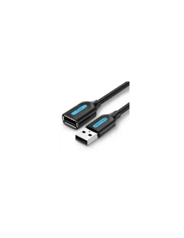 Cable Alargador USB 2.0 Vention CBIBG/ USB Macho - USB Hembra/ 480Mbps/ 1.5m/ Negro