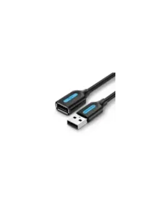 Cable Alargador USB 2.0 Vention CBIBI/ USB Macho - USB Hembra/ 480Mbps/ 3m/ Negro