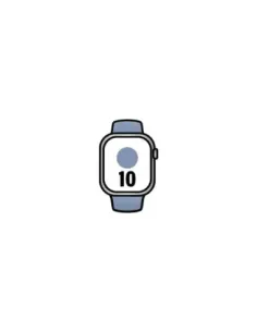 Apple Watch Series 10/ GPS/ Cellular/ 42mm/ Caja de Aluminio / Correa Deportiva Azul Denim S/M