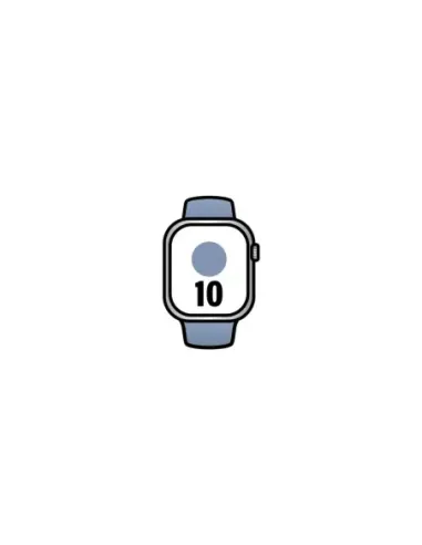Apple Watch Series 10/ GPS/ Cellular/ 42mm/ Caja de Aluminio / Correa Deportiva Azul Denim S/M