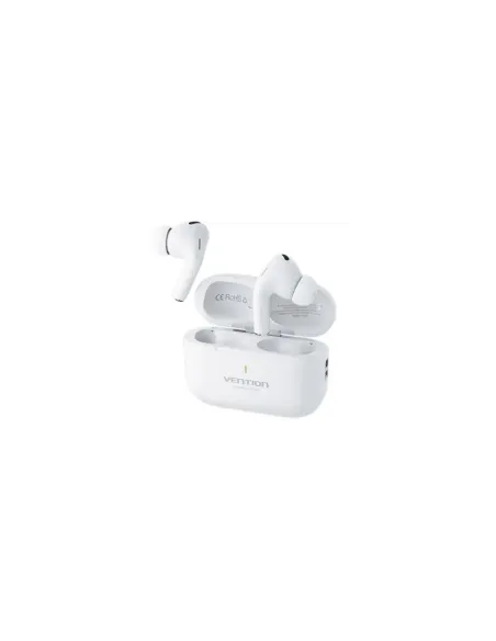 Auriculares Bluetooth Vention Echo Lite E11 con estuche de carga/ Autonomía 6h/ Blancos