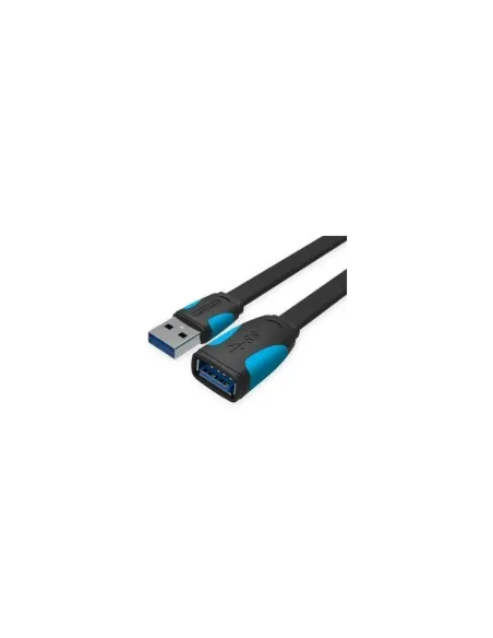 Cable Alargador USB 3.0 Vention VAS-A13-B200/ USB Macho - USB Hembra/ 5Gbps/ 2m/ Negro y Azul