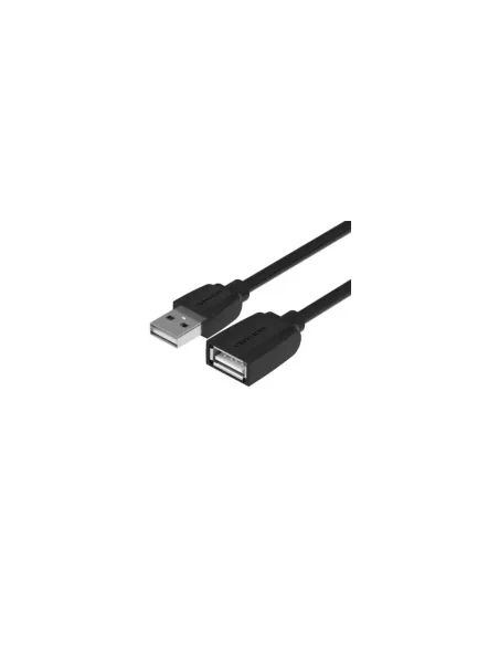 Cable Alargador USB 2.0 Vention VAS-A44-B150/ USB Macho - USB Hembra/ 1.5m/ Negro