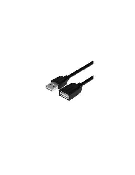 Cable Alargador USB 2.0 Vention VAS-A44-B200/ USB Macho - USB Hembra/ 480Mbps/ 2m/ Negro