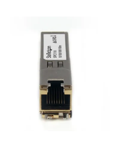 StarTech.com Módulo Transceptor SFP Compatible con el Modelo SFP-GE-T de Cisco - 1000BASE-T - SFP a RJ45 Cat6   Cat5e -