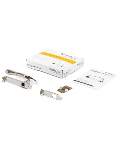 StarTech.com Adaptador Tarjeta de Red NIC Mini PCI Express PCI-e PCIe 1 Puerto Gigabit Ethernet RJ45