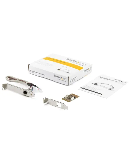 StarTech.com Adaptador Tarjeta de Red NIC Mini PCI Express PCI-e PCIe 1 Puerto Gigabit Ethernet RJ45