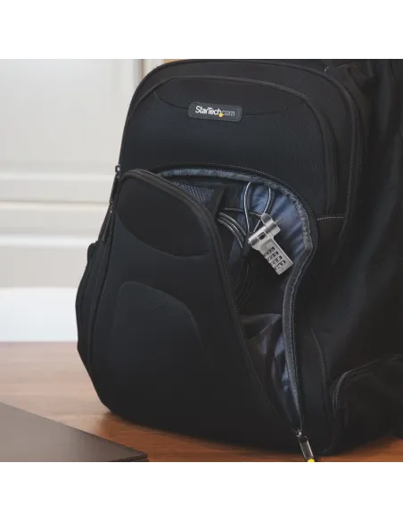 StarTech.com Cable de 2m Universal de Seguridad para Portátiles - Cable con Candado para Portátiles Compatible con Noble