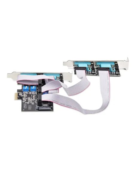 StarTech.com Tarjeta Serie PCI Express de 4 Puertos DB9 - Serial RS232 RS422 RS485 - TAA - UART 16C1050 - ESD de Nivel 4 - con