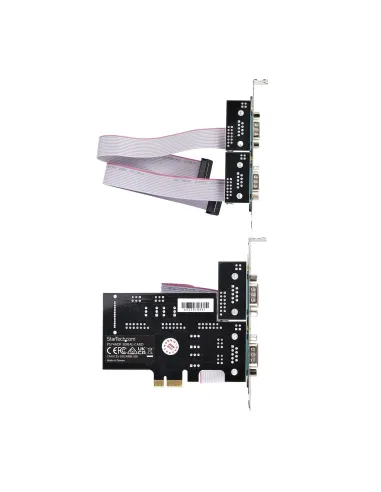 StarTech.com Tarjeta Serie PCI Express de 4 Puertos DB9 - Serial RS232 RS422 RS485 - TAA - UART 16C1050 - ESD de Nivel 4 - con