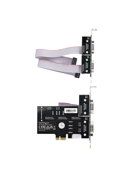 StarTech.com Tarjeta Serie PCI Express de 4 Puertos DB9 - Serial RS232 RS422 RS485 - TAA - UART 16C1050 - ESD de Nivel 4 - con