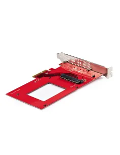 StarTech.com Tarjeta Adaptador U.3 a PCIe - Adaptador PCIe 4.0 x4 para SSDs U.3 NVMe de 2,5" - Tarjeta de Expansión PCI Express 2