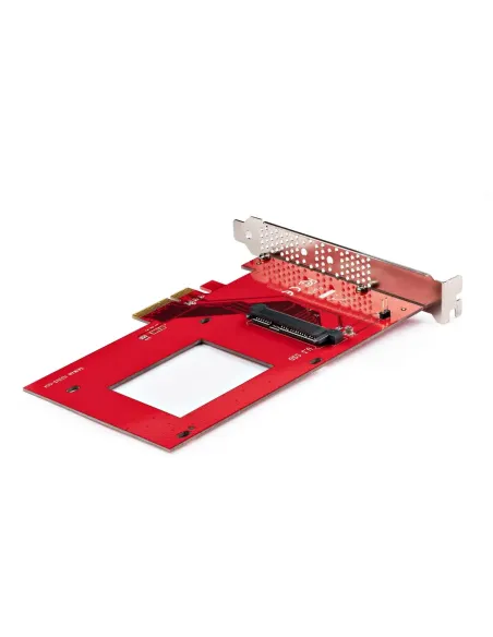StarTech.com Tarjeta Adaptador U.3 a PCIe - Adaptador PCIe 4.0 x4 para SSDs U.3 NVMe de 2,5" - Tarjeta de Expansión PCI Express