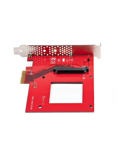 StarTech.com Tarjeta Adaptador U.3 a PCIe - Adaptador PCIe 4.0 x4 para SSDs U.3 NVMe de 2,5" - Tarjeta de Expansión PCI Express