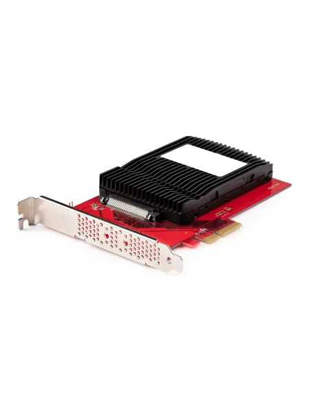 StarTech.com Tarjeta Adaptador U.3 a PCIe - Adaptador PCIe 4.0 x4 para SSDs U.3 NVMe de 2,5" - Tarjeta de Expansión PCI Express