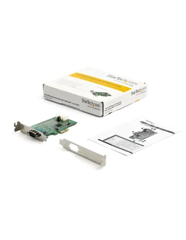 StarTech.com Tarjeta PCI Express Adaptadora de 1 Puerto Serie RS232 - Tarjeta Controladora Serial PCIe RS232 - PCIe a DB9