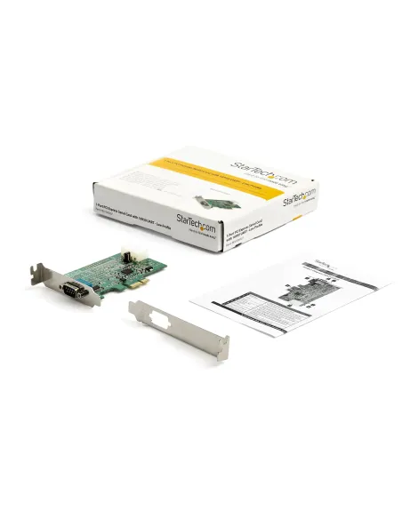 StarTech.com Tarjeta PCI Express Adaptadora de 1 Puerto Serie RS232 - Tarjeta Controladora Serial PCIe RS232 - PCIe a DB9