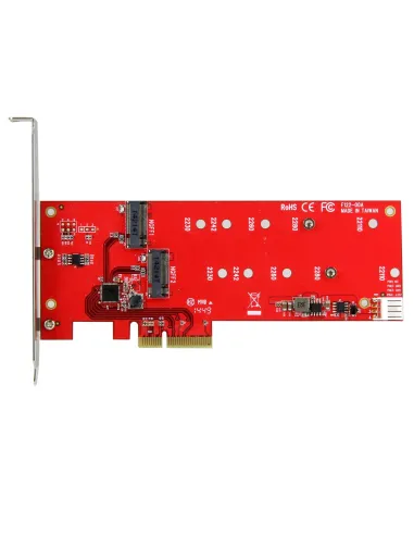 StarTech.com Tarjeta Controladora M.2 PCI Express para 2 SSD