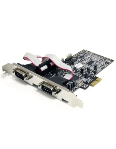 StarTech.com Tarjeta Adaptadora PCI Express PCIe de 4 Puertos Serie RS232 UART 16550 Serial DB9